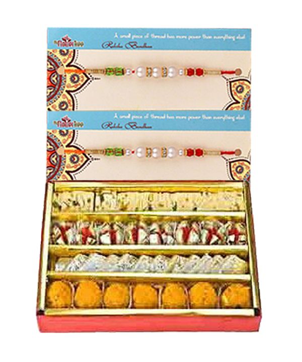 Assorted Sweets & 2 Rakhis (India Only)