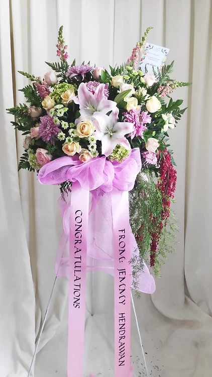 Purple Themed Standing Flowers