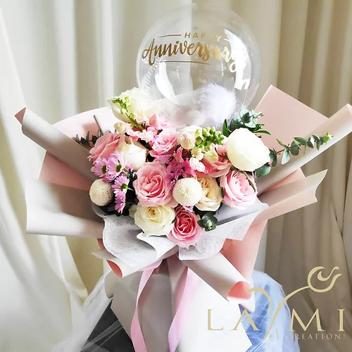White & Pink Hand Bouquet