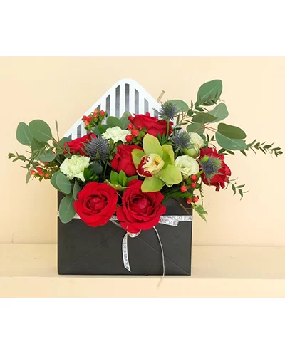 Boxed Red Roses