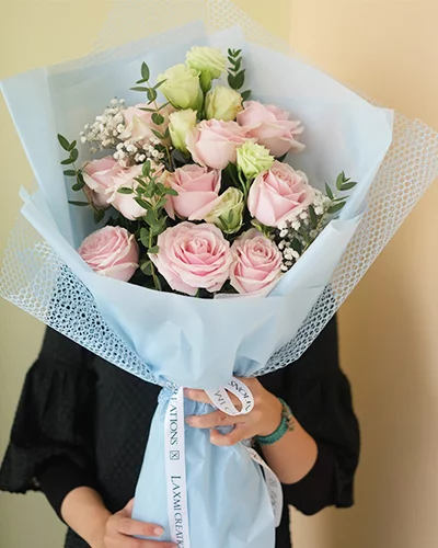 Pink & White Roses